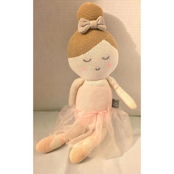Living Textiles EMMA Ballerina Baby Doll Soft Knit 17" - Picture 1 of 5